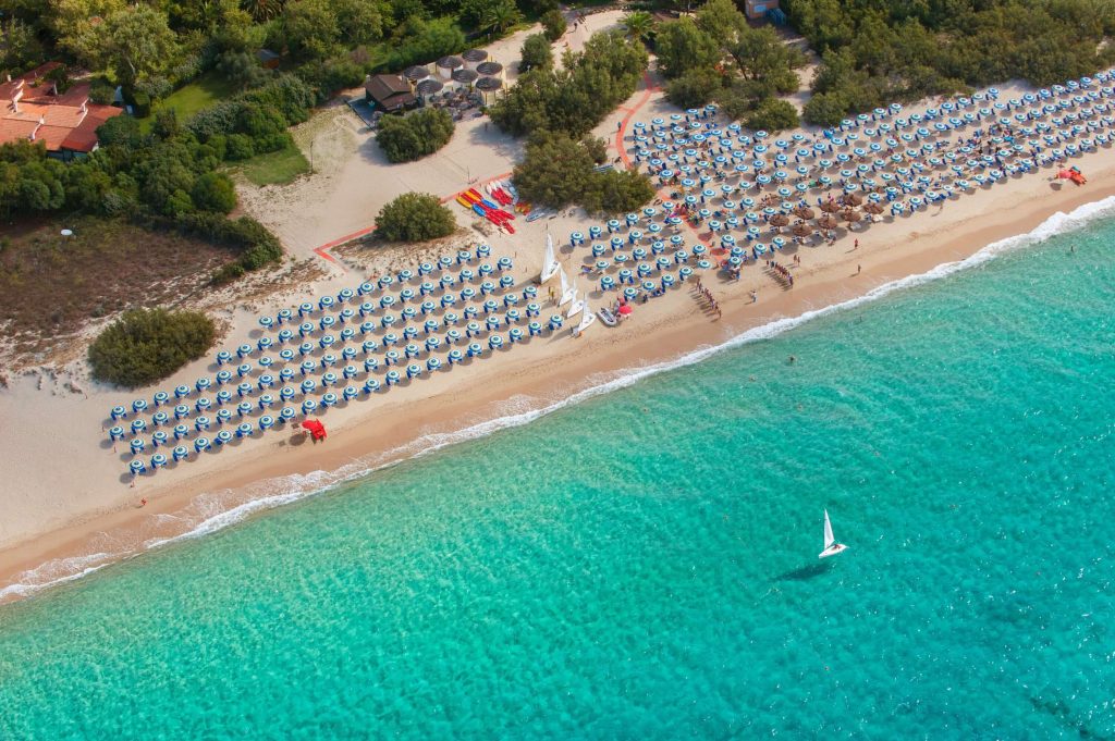 Spiaggia di Geremeas spiagge per bambini in Sardegna